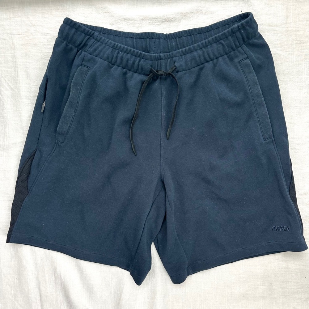 Brady Men's Pliability Short Navy‎ Blue Zip Pocket Sz Small 8" Training